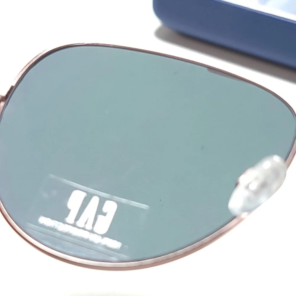 Gap Kids Aviator Sunglasses Rose Gold Metal Frames SGP201 55-12-135 With Case